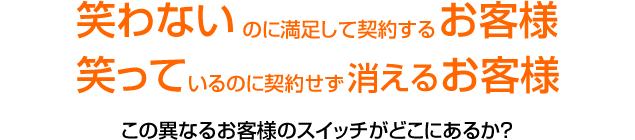 この異なるお客様のスイッチがどこにあるか？